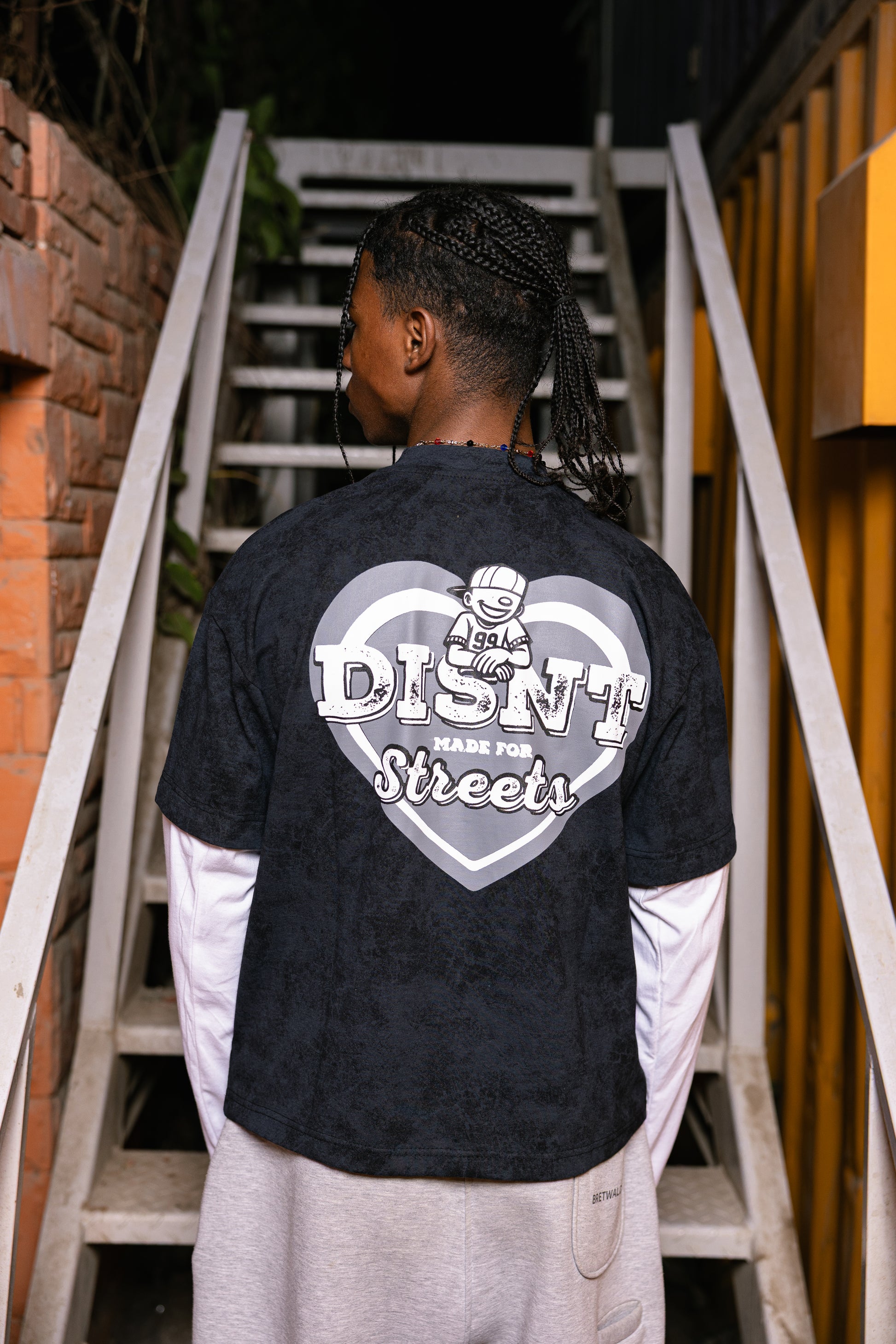 Made For Streets Tee (Washed Black)