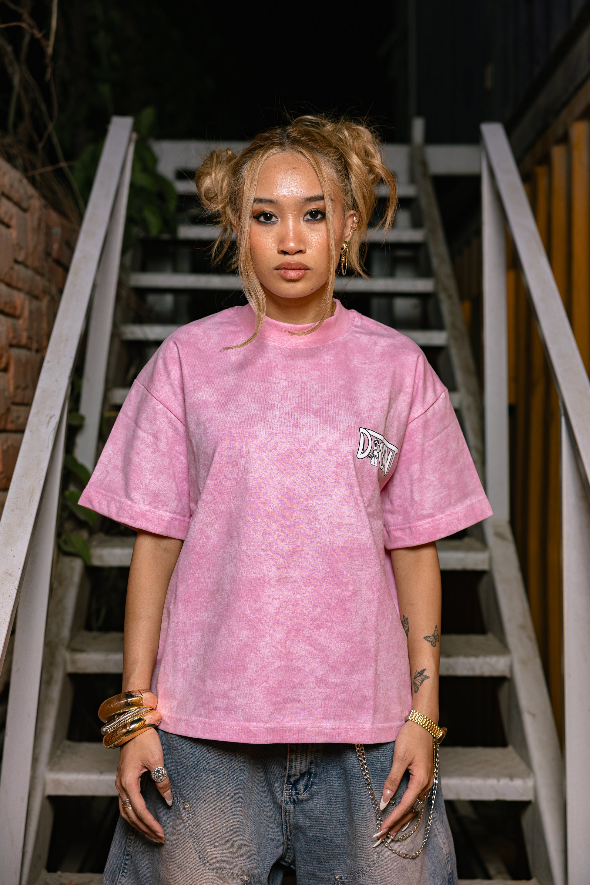 Made For Streets Tee (Washed Pink)