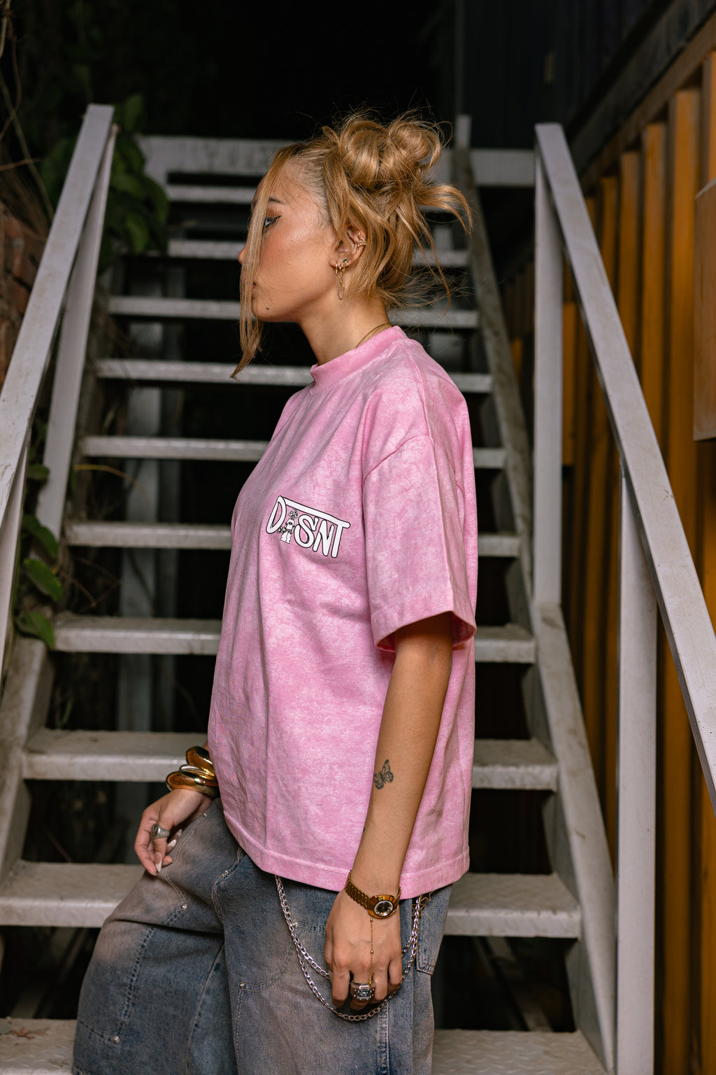 Made For Streets Tee (Washed Pink)