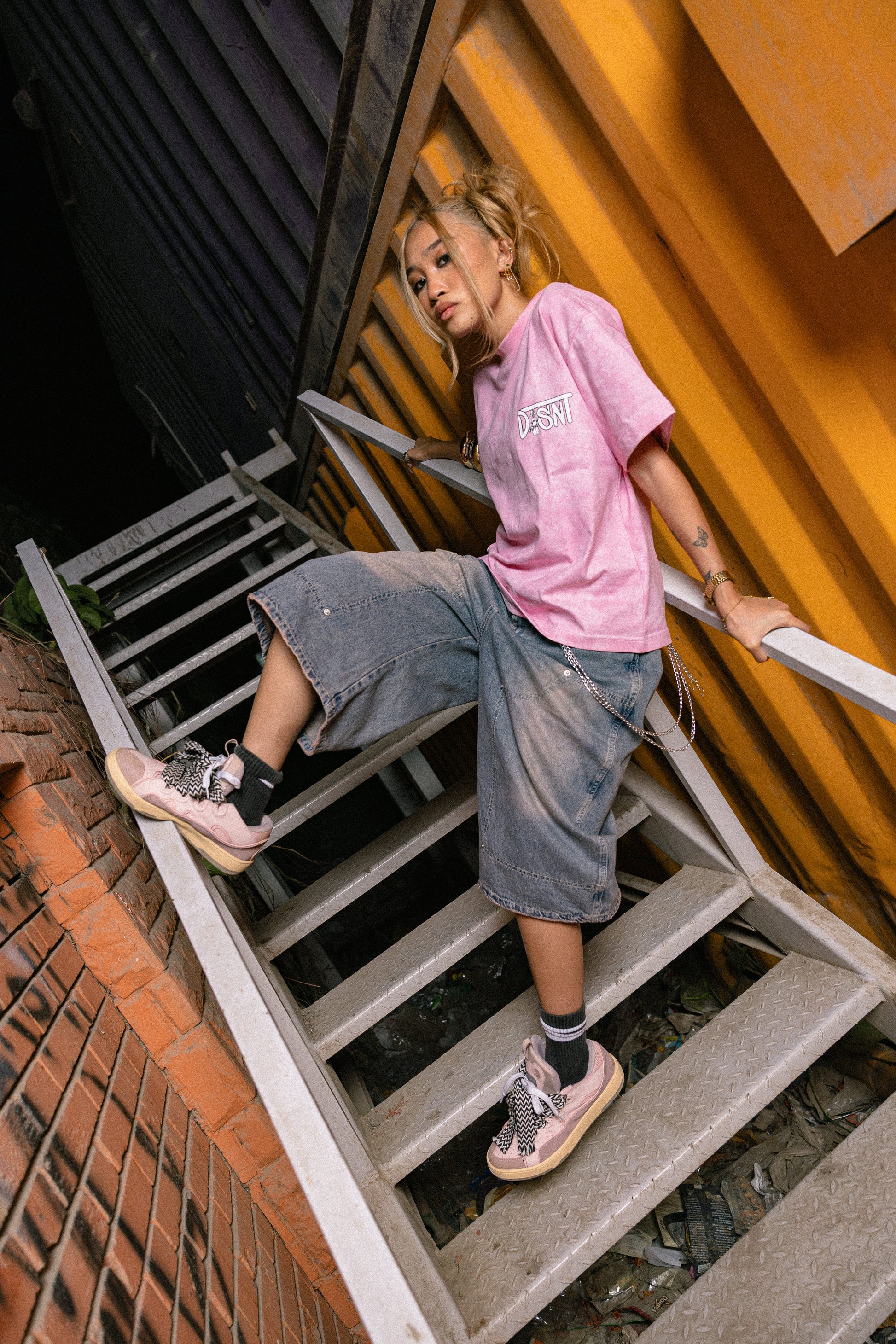 Made For Streets Tee (Washed Pink)