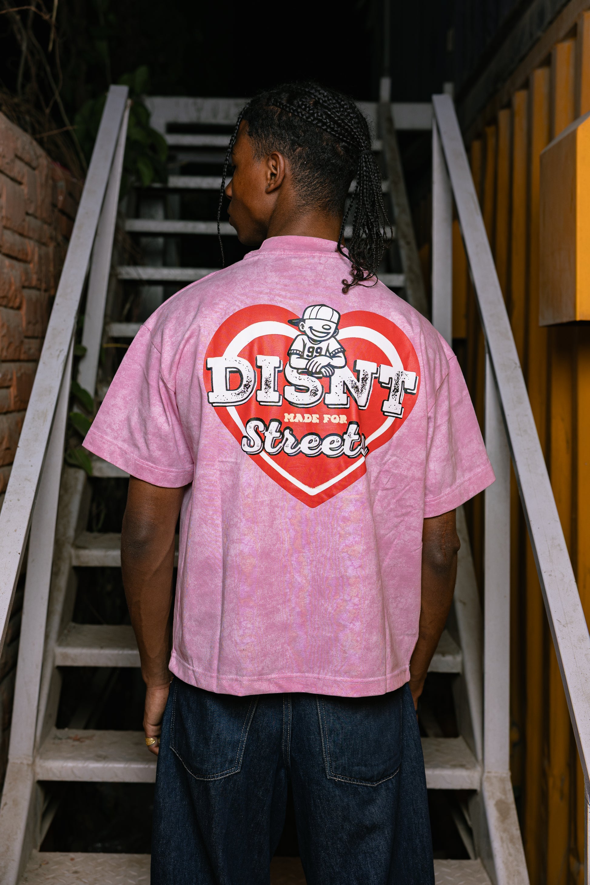 Made For Streets Tee (Washed Pink)
